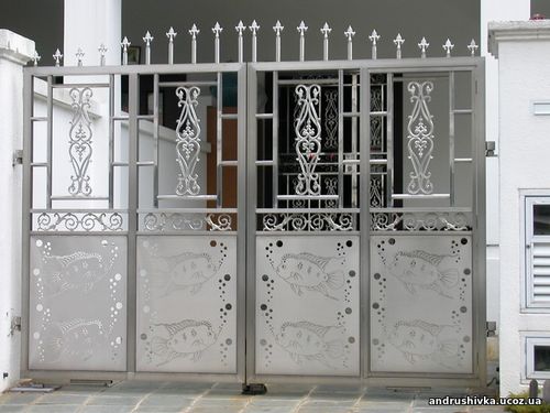 Ворота з нержавіючої сталі Тернопіль - Ворота з нержавіючої сталі