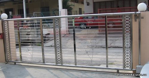 Дизайн ворота нержавійка - Ворота з нержавійки